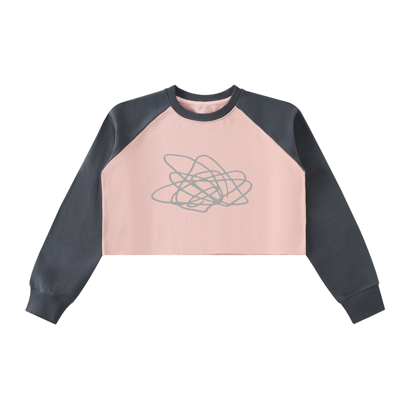 Krea8tions Raw-Hem Raglan Crop