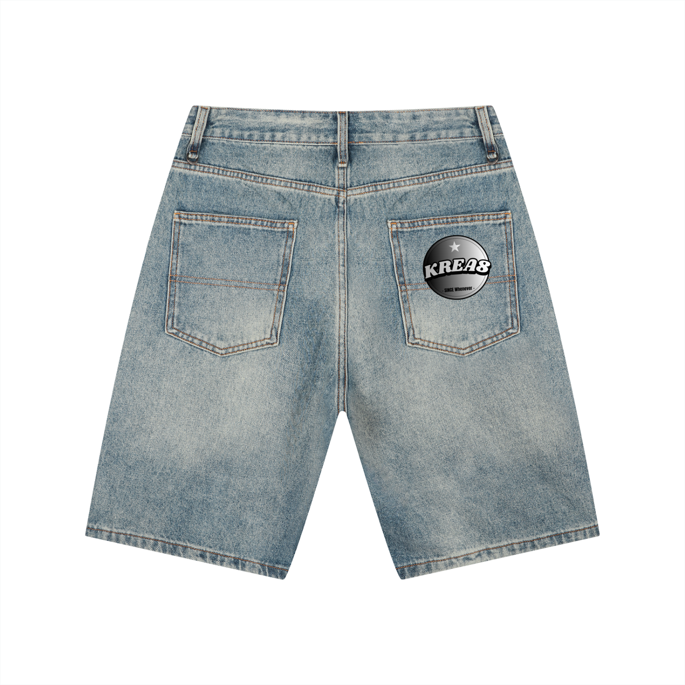 Krea8tion lean cup Wash Denim Shorts