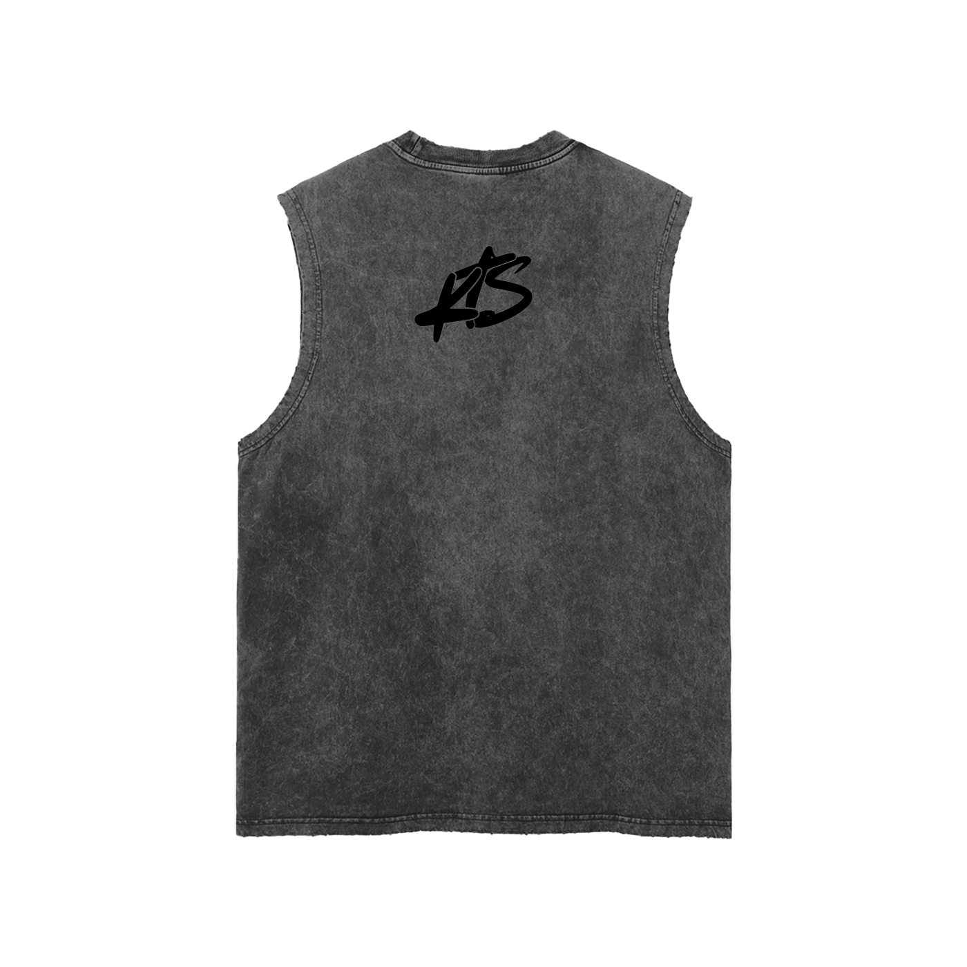 Krea8tion Black washed Tank Top