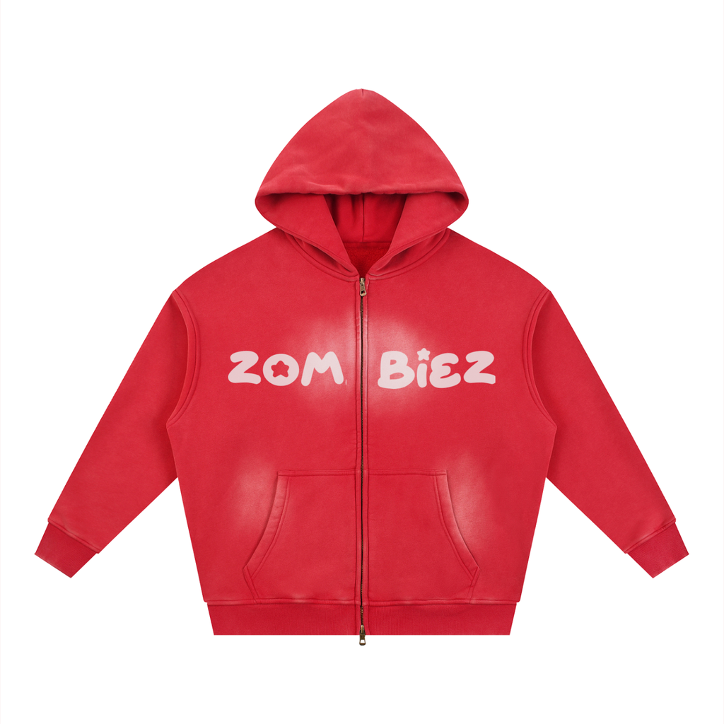 ZombieZ Warrior Two-way Zipper Boxy Hoodie