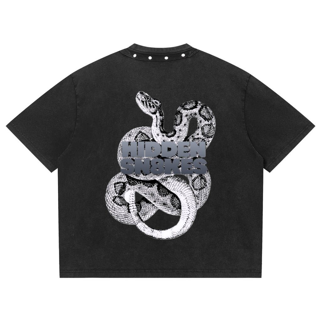 HIDDEN SNAKES Boxy Studded T-Shirt