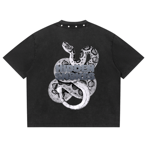 HIDDEN SNAKES Boxy Studded T-Shirt