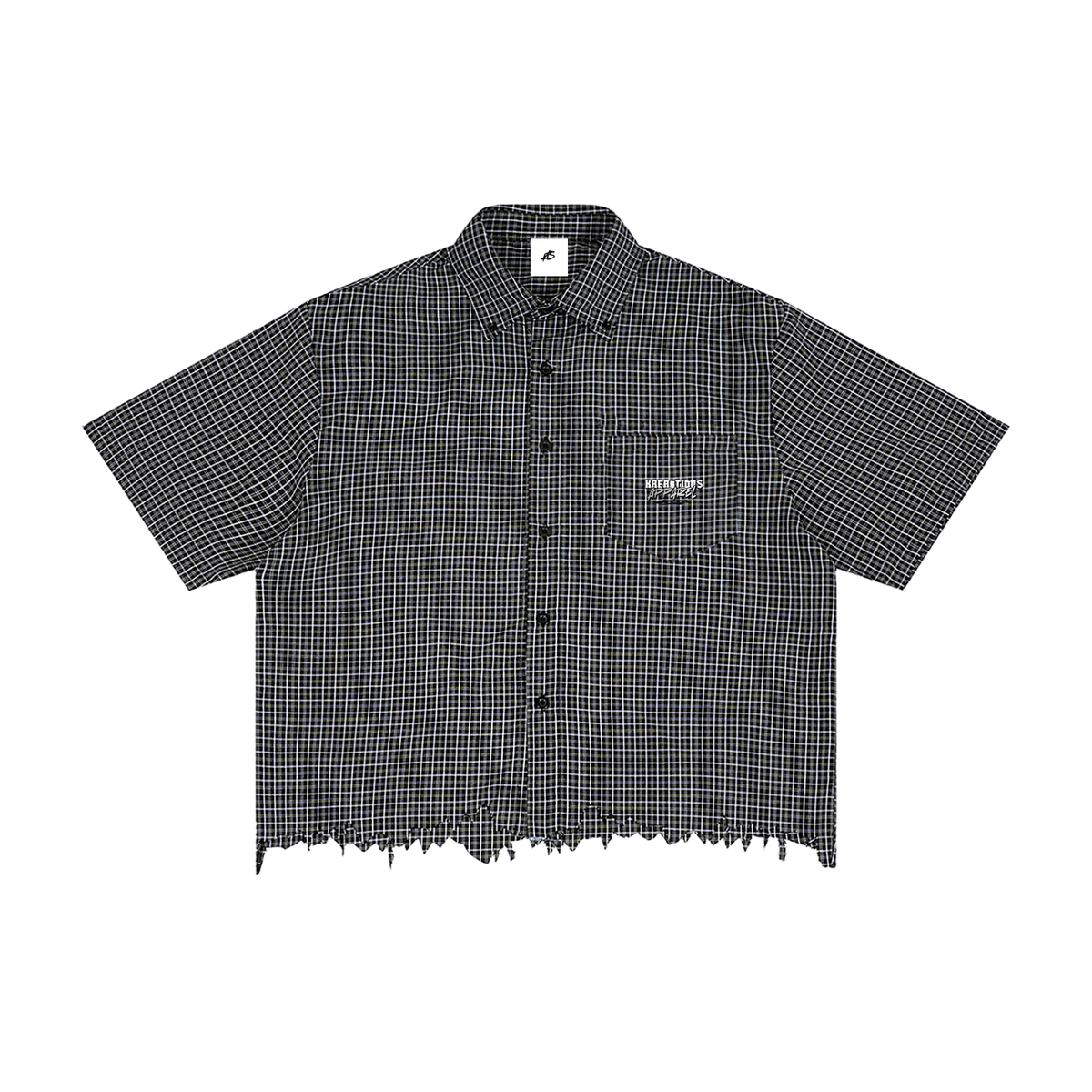 Files Overloaded Plaid Boxy Shirt