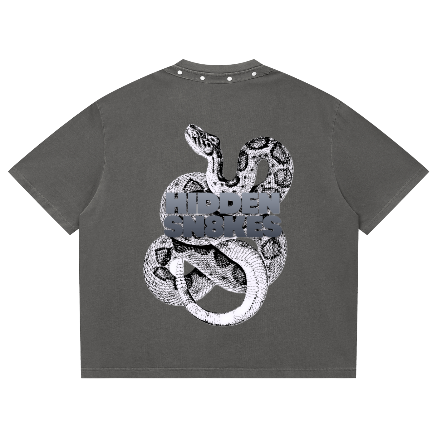 HIDDEN SNAKES Boxy Studded T-Shirt